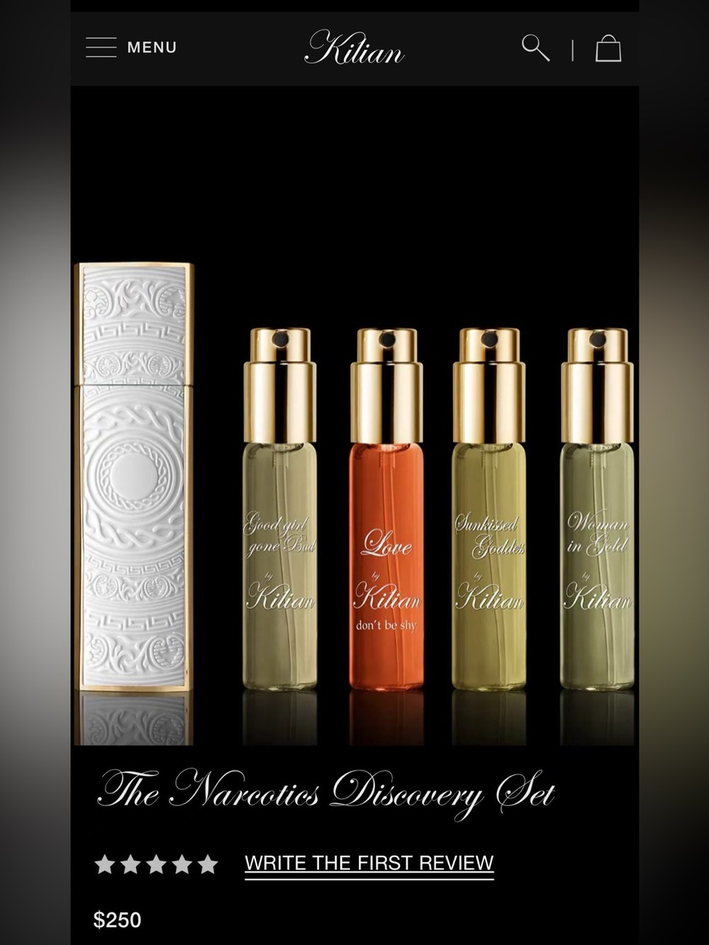 NEW Kilian Paris ‘The Hero Discovery Set’ Luxury Travel Spray & 4 Refills - Picture 5 of 5